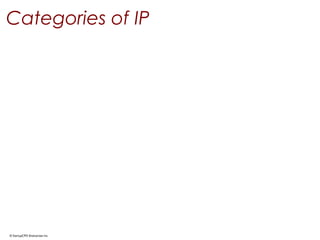 © StartupCFO Enterprises Inc.
Categories of IP
 
