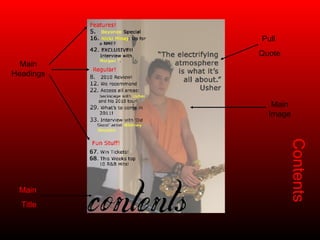 Pull  Quote Main Image Main  Title Main Headings Contents 