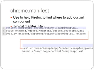 XML User Interface Language (XUL)