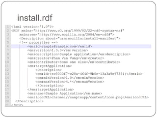 Firefox Interfaces and ServicesDeveloping a Firefox Add-On from scratch