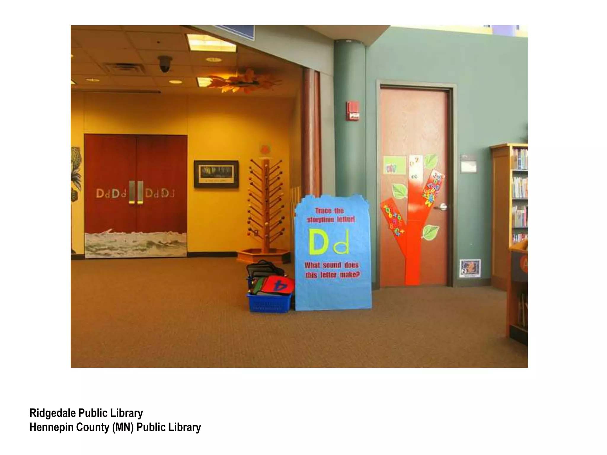 Informational AspectSignage to convey early literacy informationSignage to convey additional information on a topic or themeStaff/volunteers who convey early literacy information Staff/volunteers who model and encourage language-rich interactionsStaff/volunteers to model and encourage higher levels of playIdeas and aids to continue early literacy activities at home