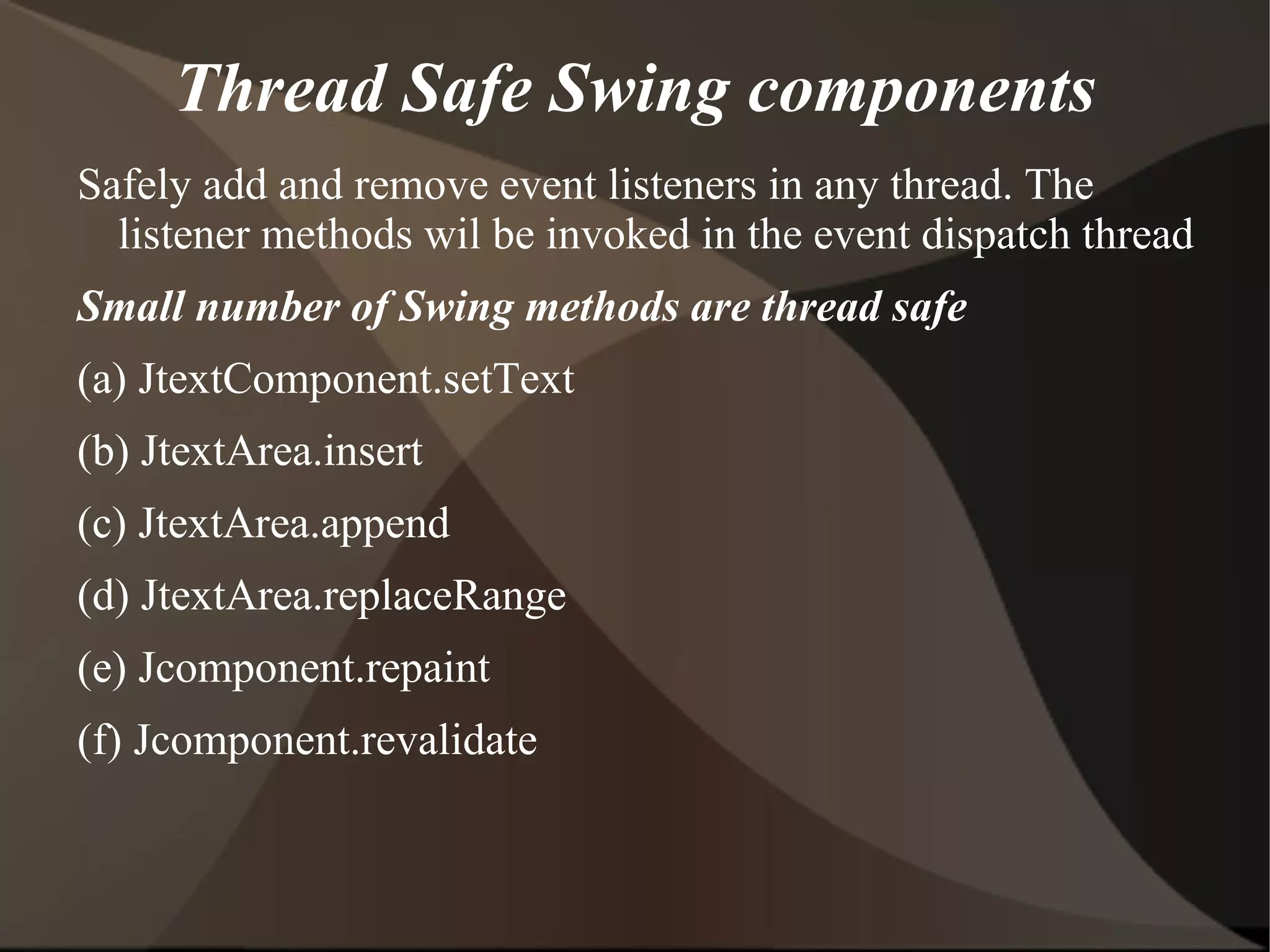 (i) boolean add(E o) throws IllegalStateException: Adds the specified element to the queue 