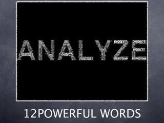 12POWERFUL WORDS
 