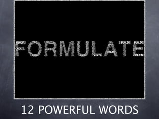 12 POWERFUL WORDS
 