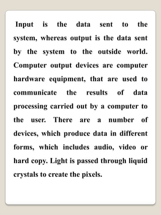 OUTPUT DEVICES | PPSX