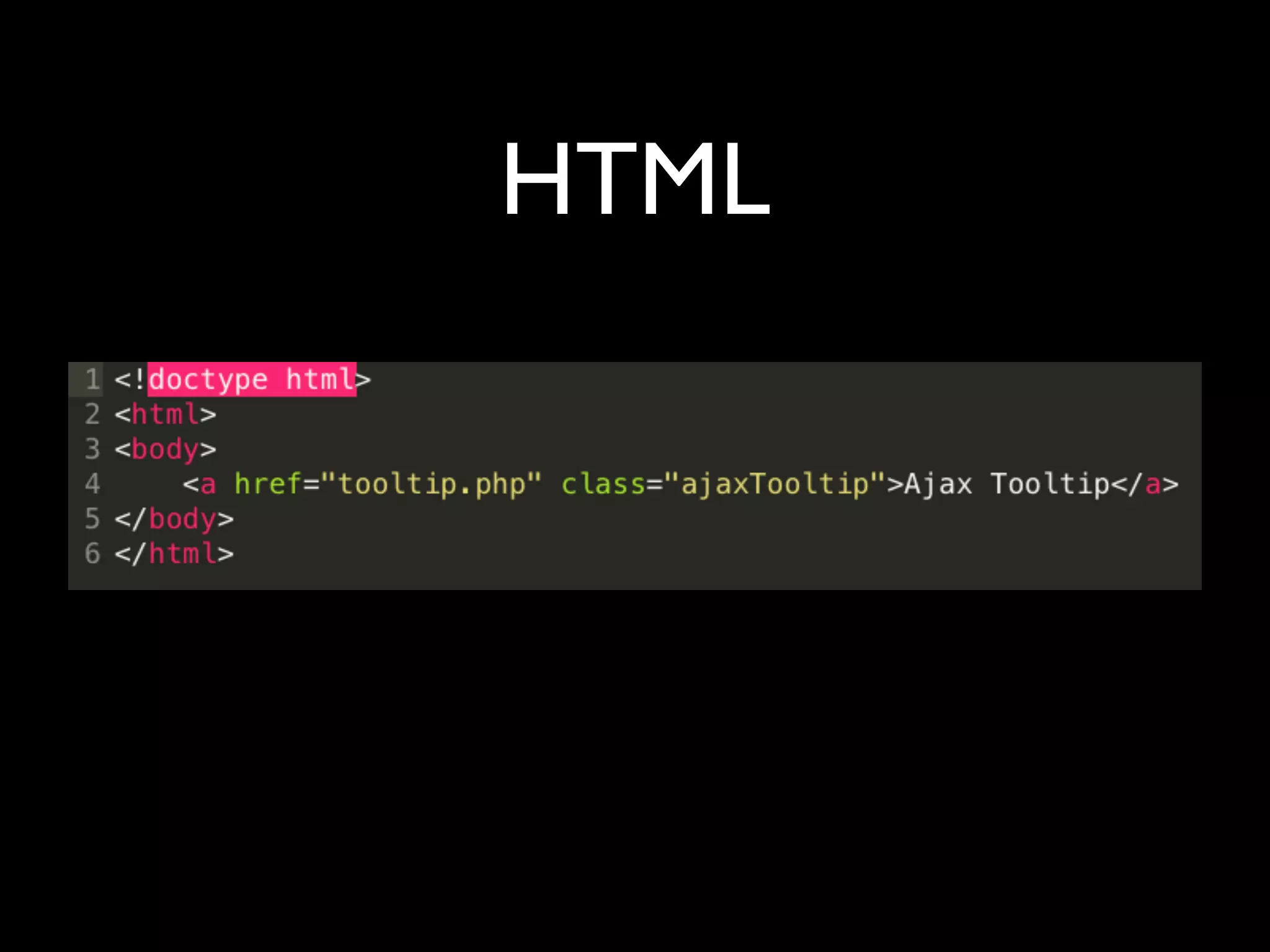 HTML
 
