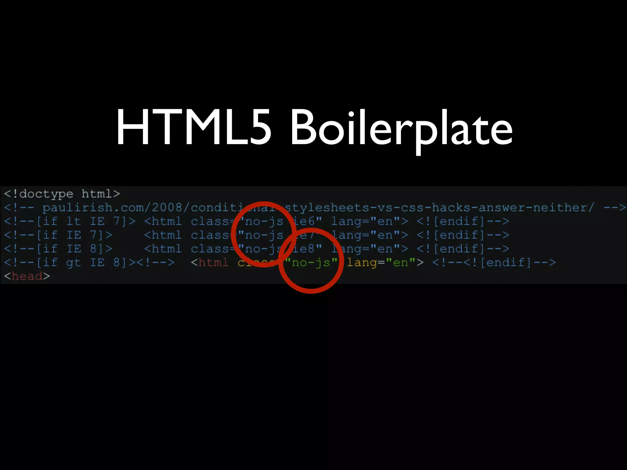 HTML5 Boilerplate
 