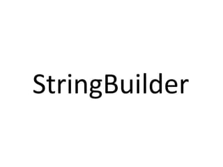 StringBuilder