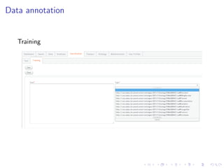 Data annotation


   Training
 