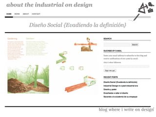 blog where i write on design
 