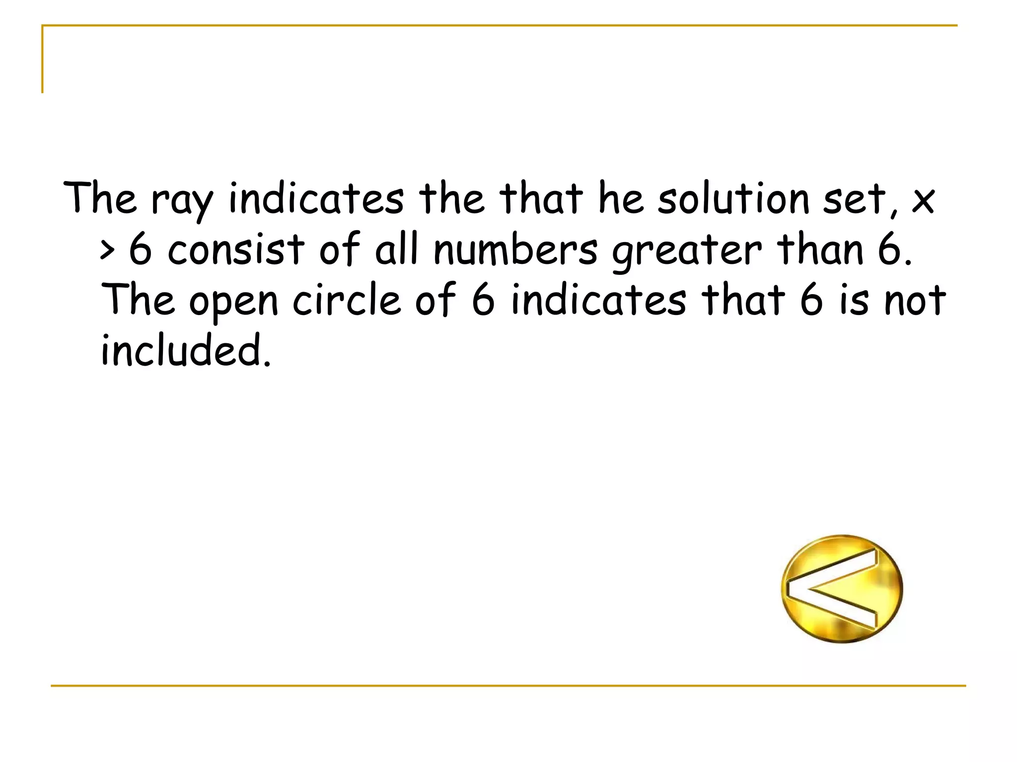 Linear Equations and Inequalities in One Variable | PPT