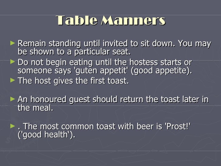 Business Etiquette of Germany