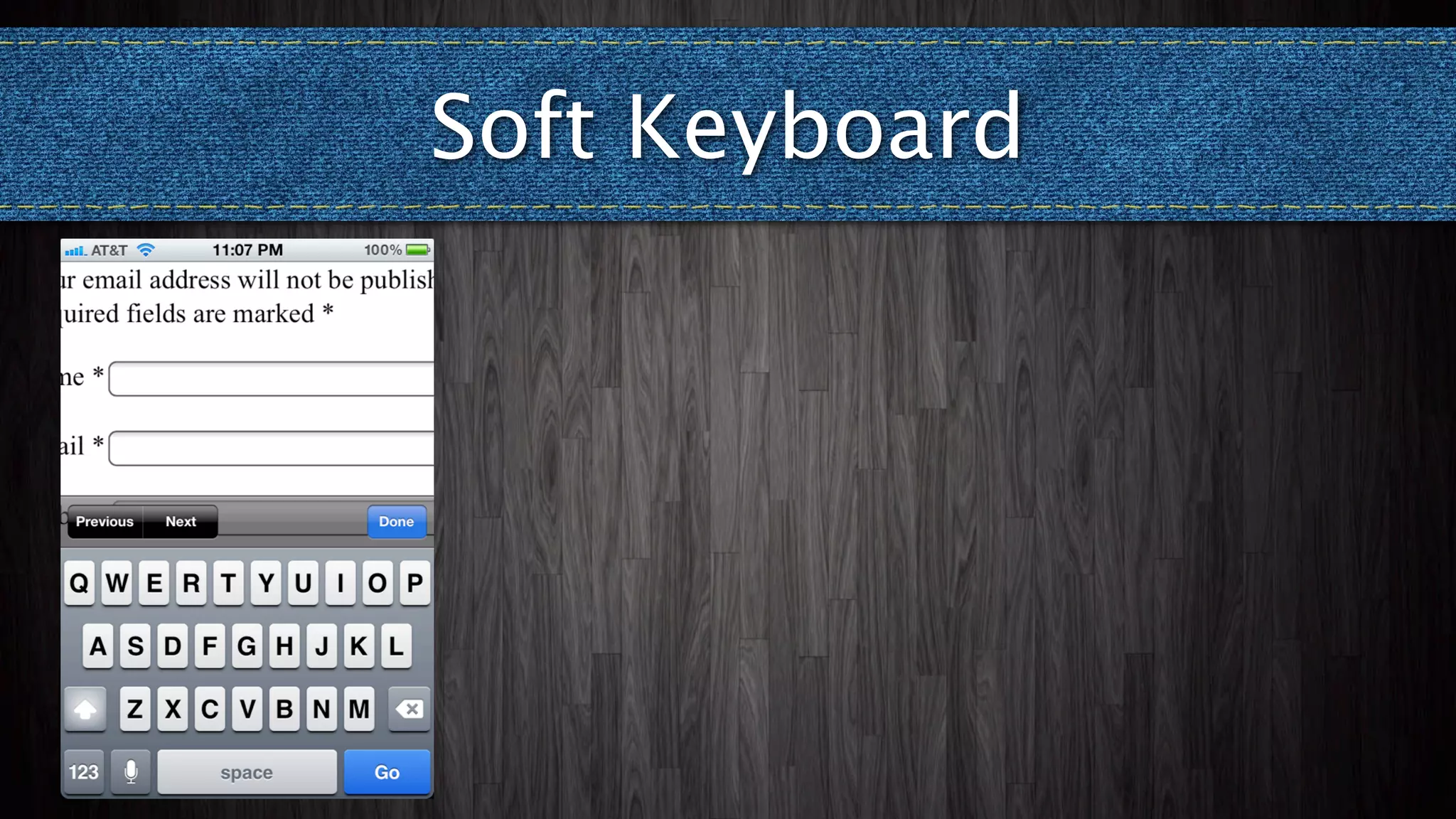 Soft Keyboard
 