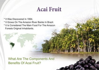 Presentation Acai