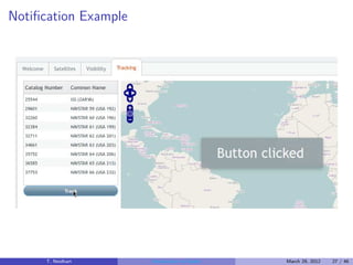 Notiﬁcation Example




      T. Neidhart     Introduction to Vaadin   March 29, 2012   27 / 46
 