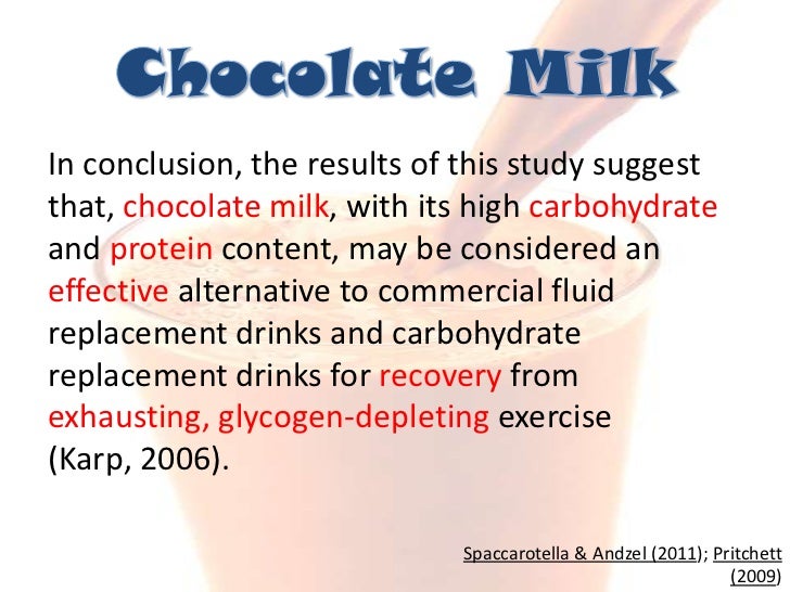 The Use of Milk as a PostExercise Recovery Mechanism
