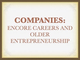 Trends In The Aging Marketplace