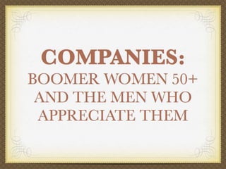 Trends In The Aging Marketplace