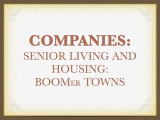 Trends In The Aging Marketplace