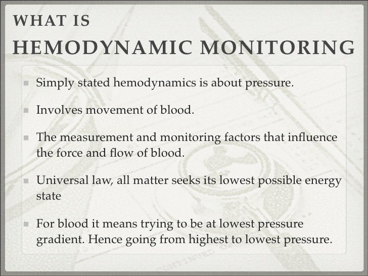 Hemodynamics And Shock