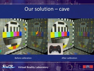 Our solution – cave




Before calibration       After calibration
 