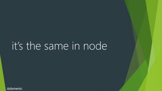 it’s the same in node


@domenic
 