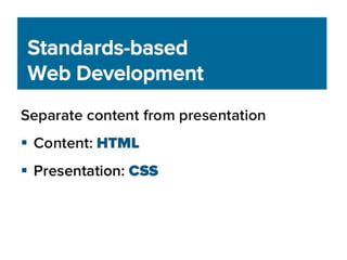 Web Standards 101