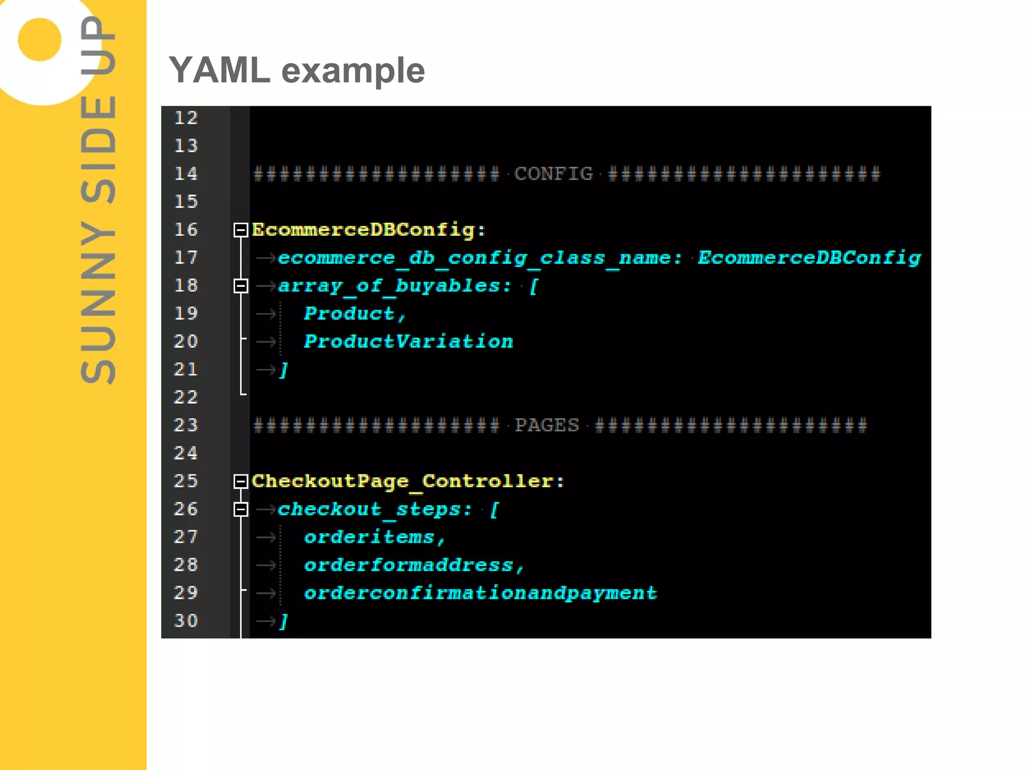 YAML example
 