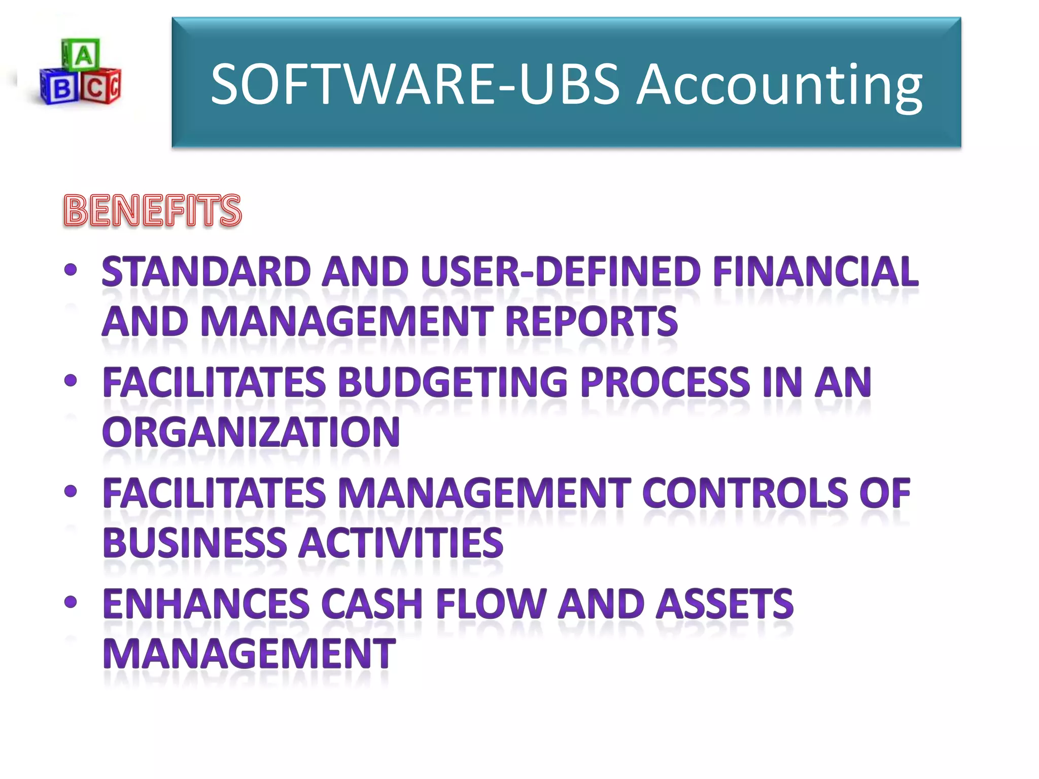 SOFTWARE-UBS Accounting
 