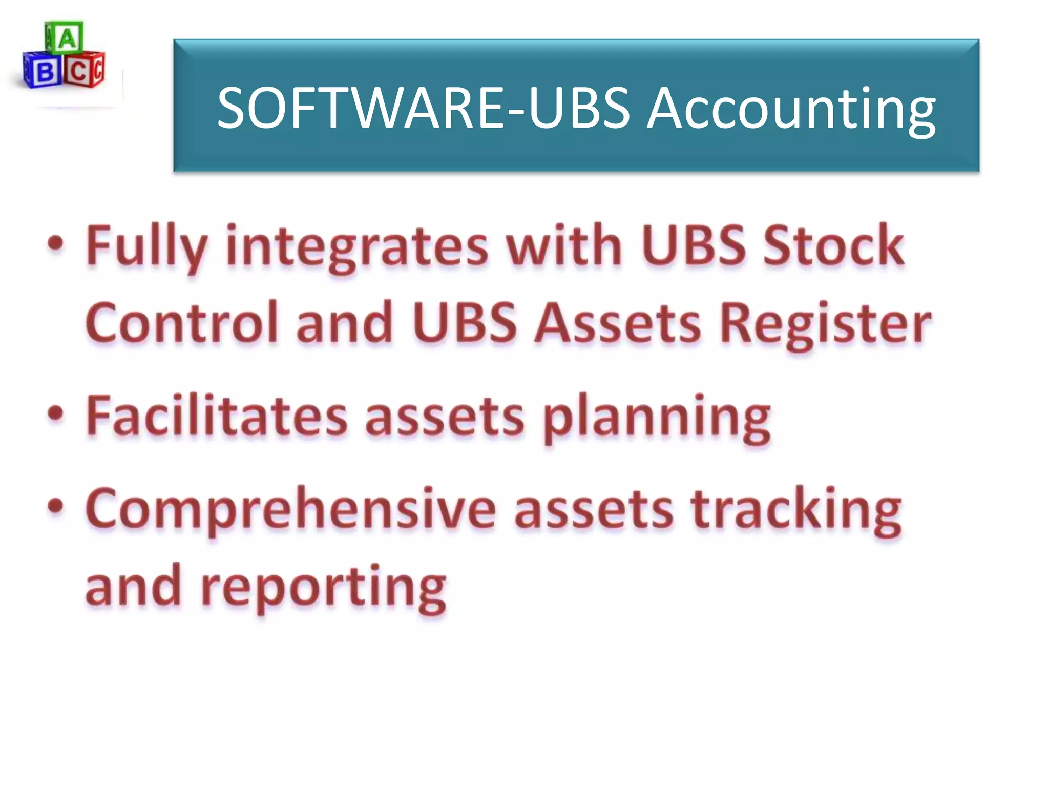 SOFTWARE-UBS Accounting
 