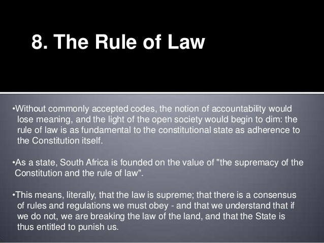 Constitutional Values Constitutional Values
