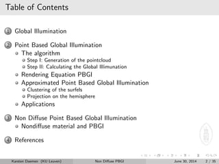 Introduction to Point Based Global Illumination (PBGI) | PDF