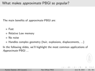Introduction to Point Based Global Illumination (PBGI) | PDF
