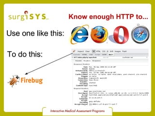 Know enough HTTP to... Use one like this: To do this: 
