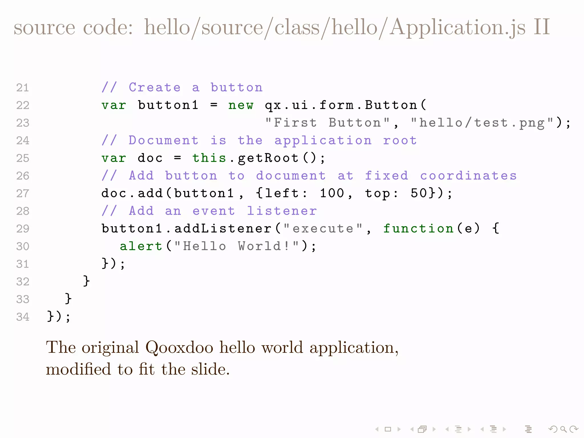 LISA QooxdooTutorial Slides