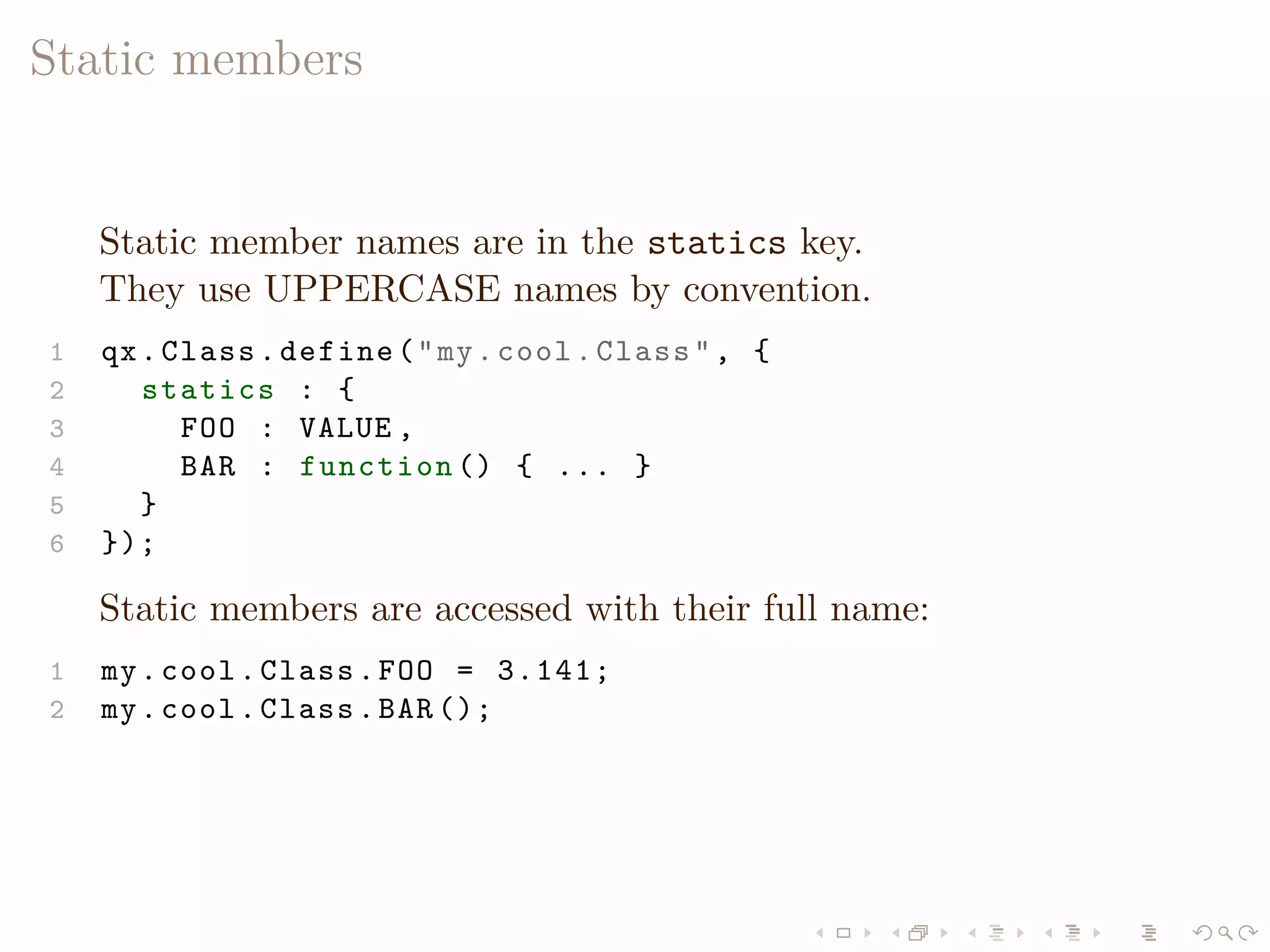 LISA QooxdooTutorial Slides