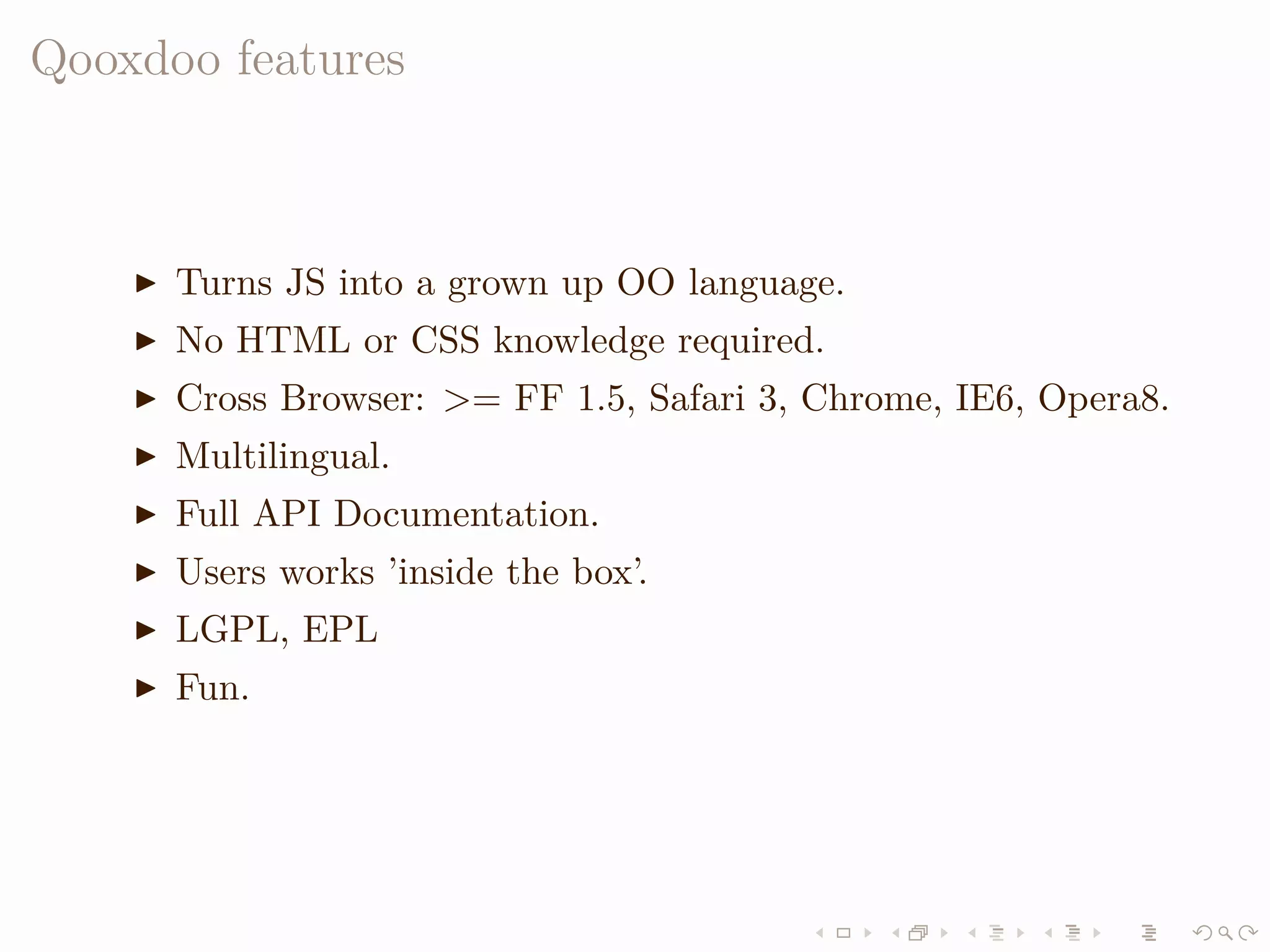 LISA QooxdooTutorial Slides
