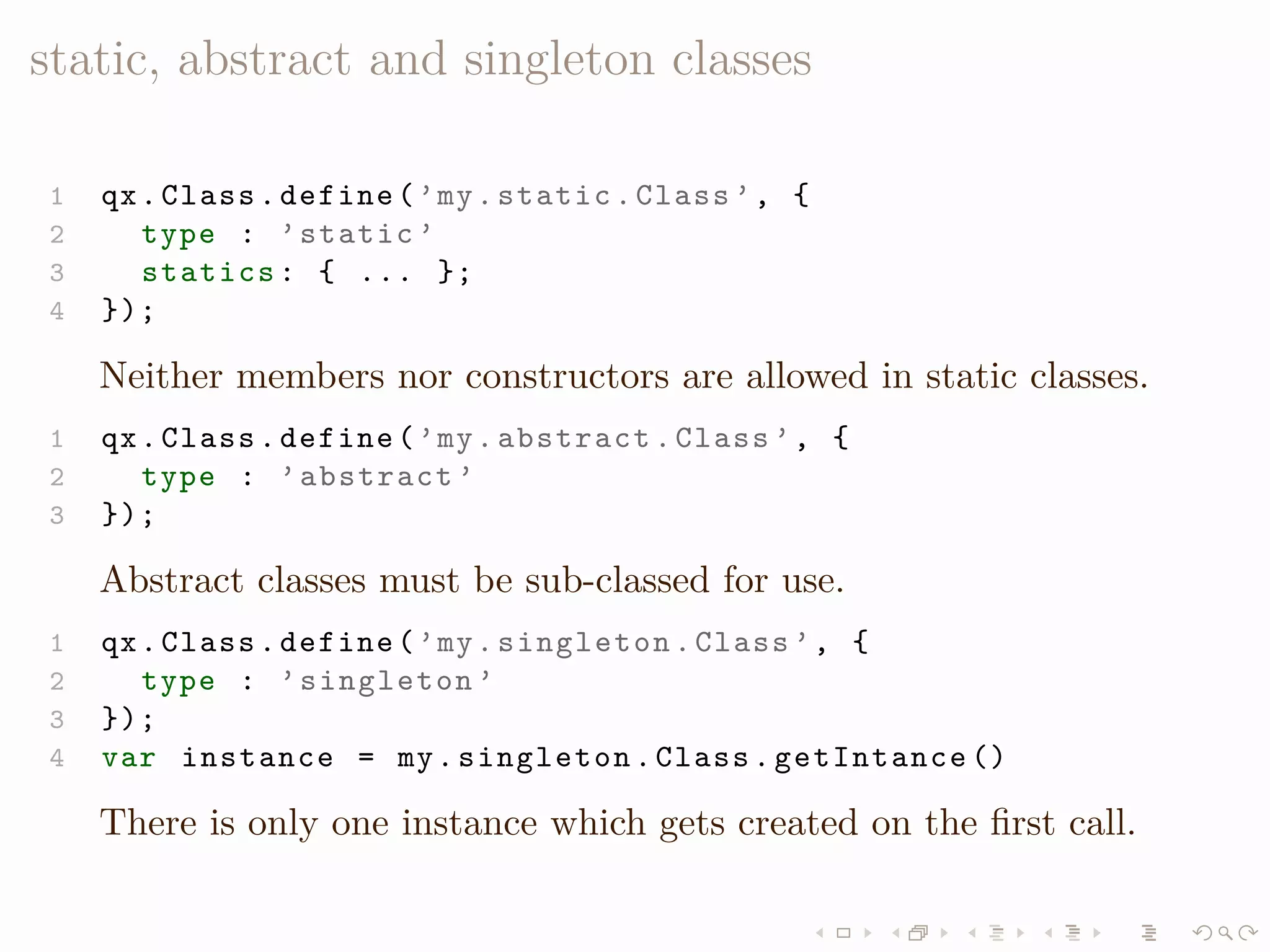 LISA QooxdooTutorial Slides