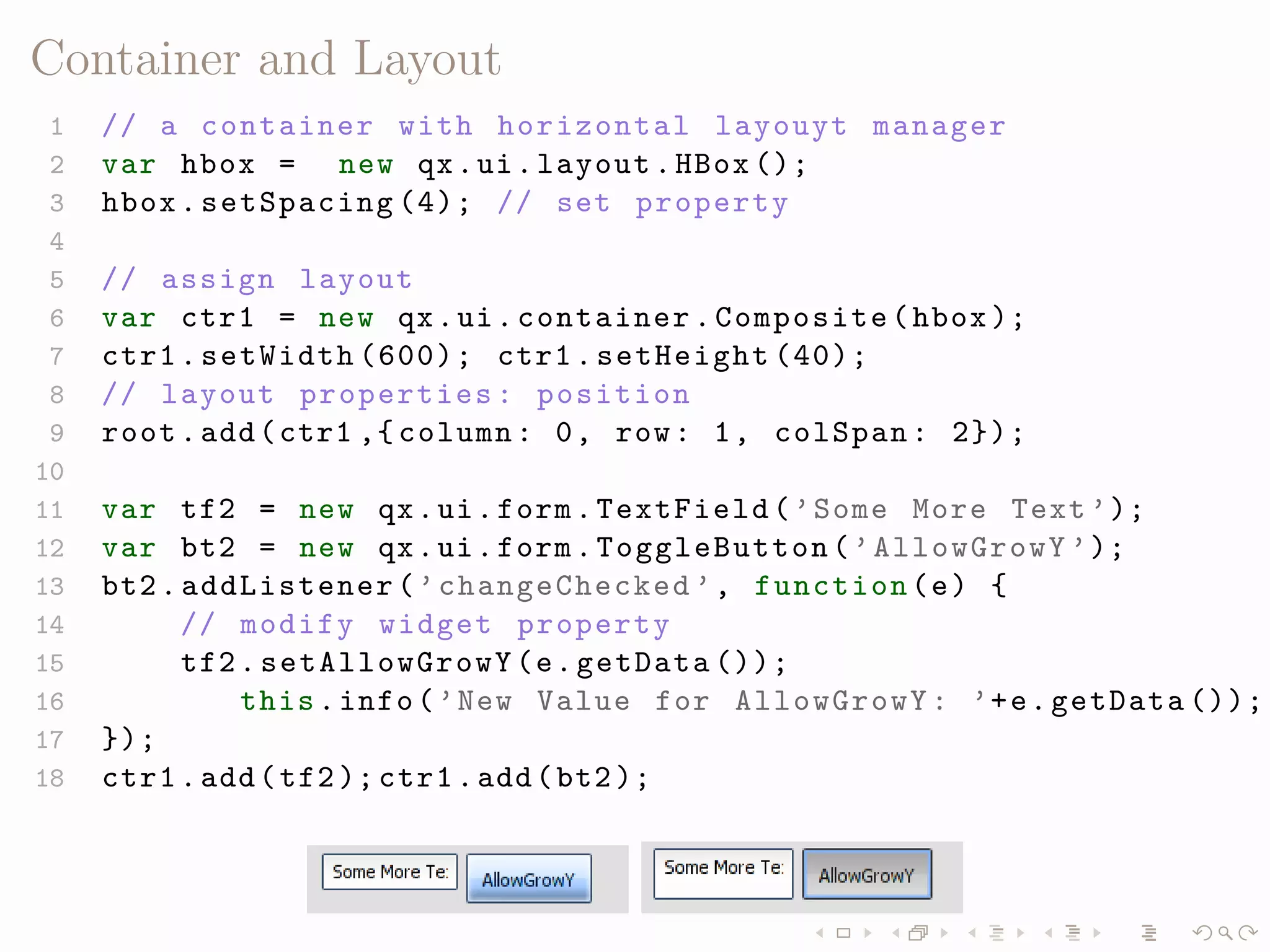 LISA QooxdooTutorial Slides