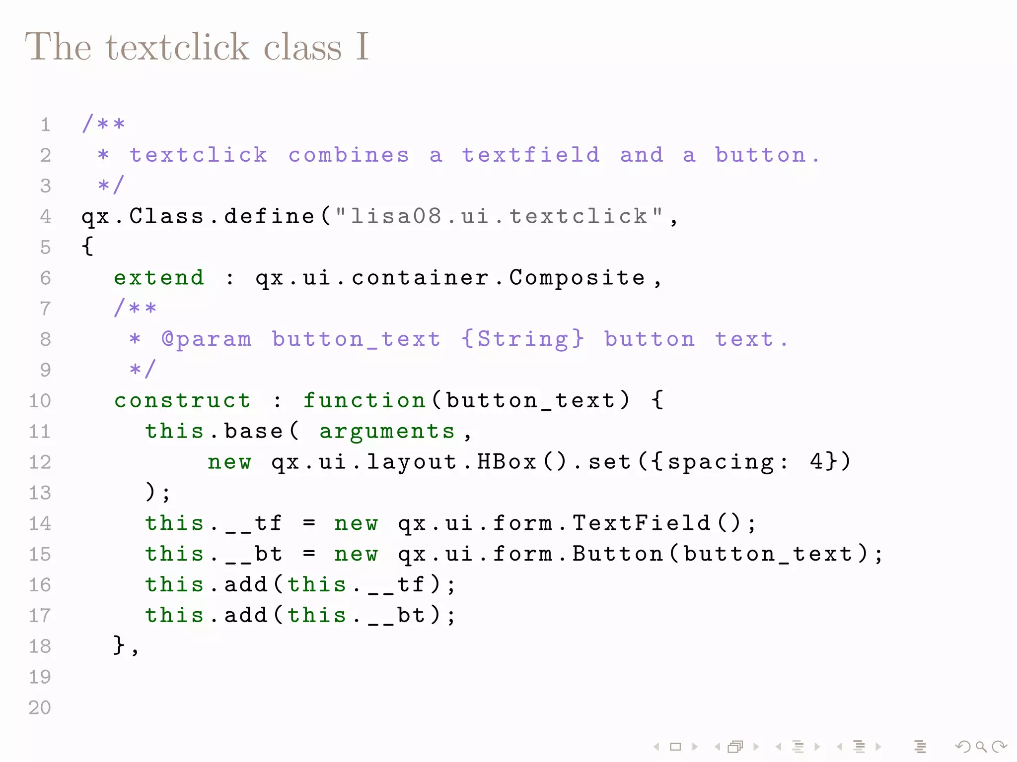 LISA QooxdooTutorial Slides