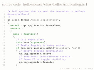 LISA QooxdooTutorial Slides
