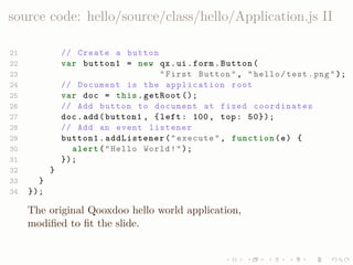 LISA QooxdooTutorial Slides