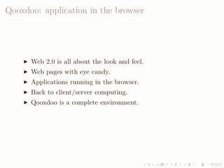 LISA QooxdooTutorial Slides