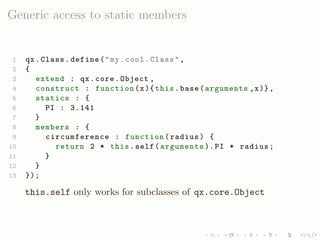 LISA QooxdooTutorial Slides