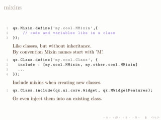 LISA QooxdooTutorial Slides