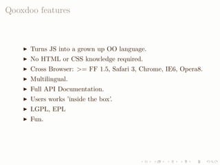 LISA QooxdooTutorial Slides