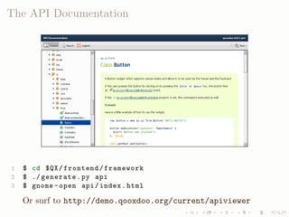 LISA QooxdooTutorial Slides