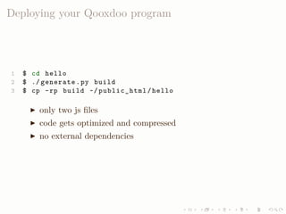 LISA QooxdooTutorial Slides