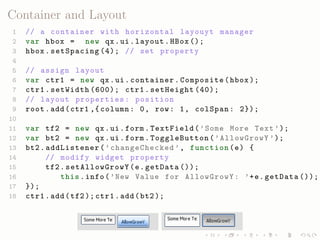LISA QooxdooTutorial Slides