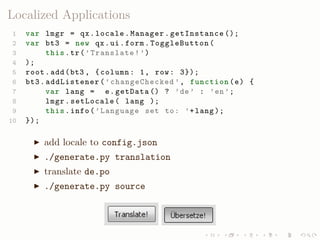 LISA QooxdooTutorial Slides